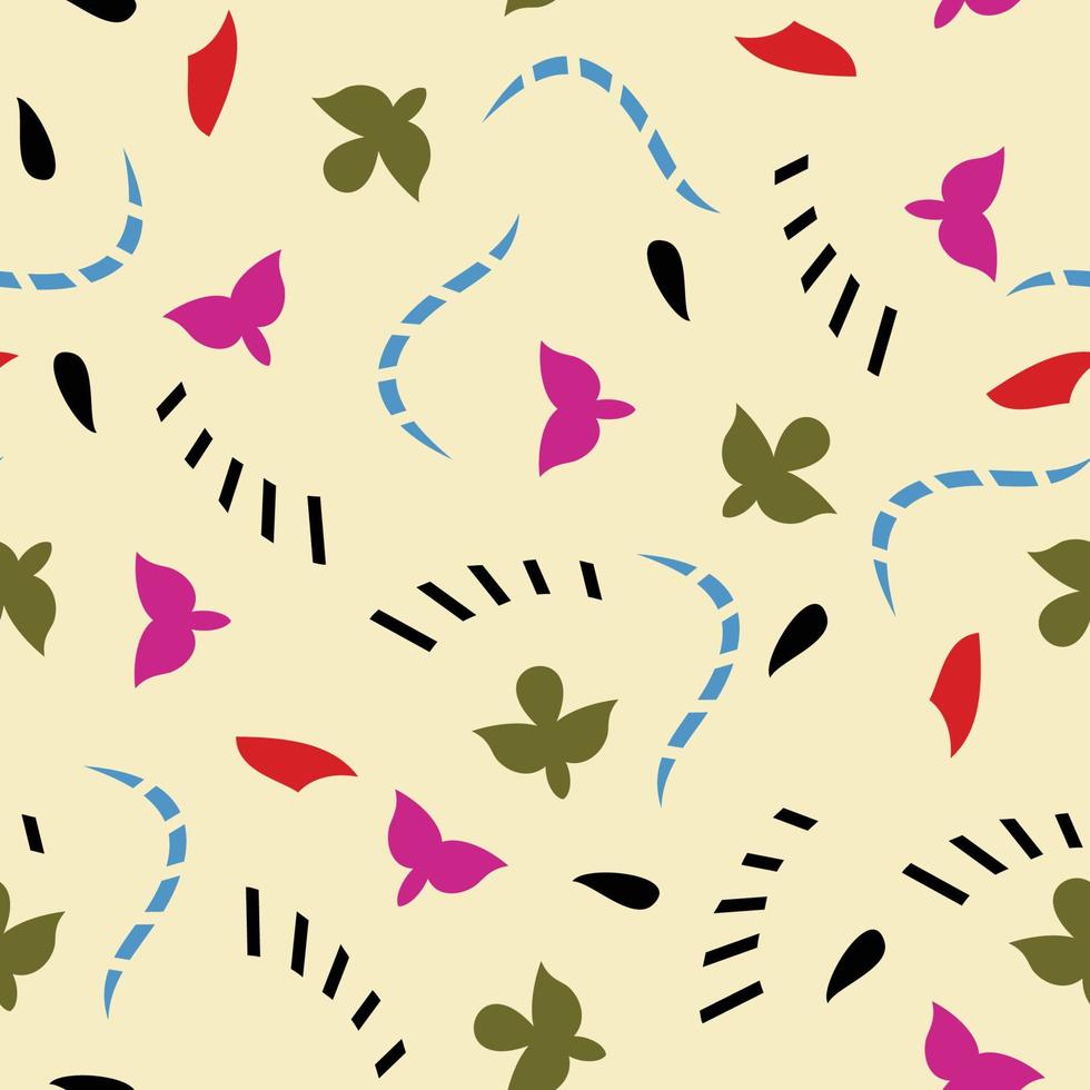 All over design. Pattern of Small Motifs. Print block for fabric, apparel textile vector