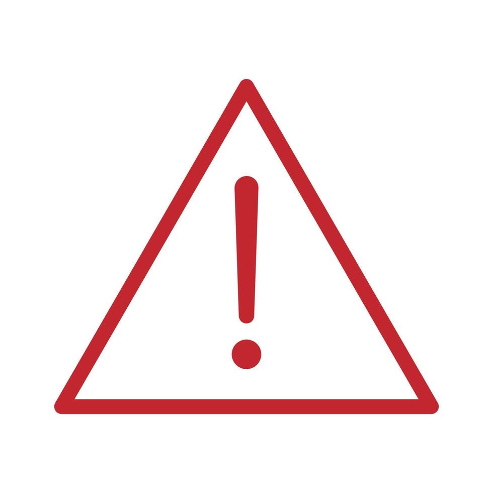 Warning sign. exclamation, alert icon vector in modern design