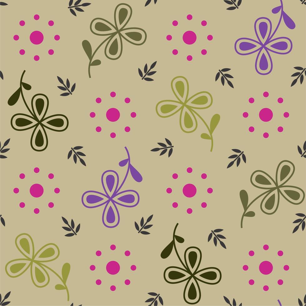 Blossom Floral pattern Seamless vector texture