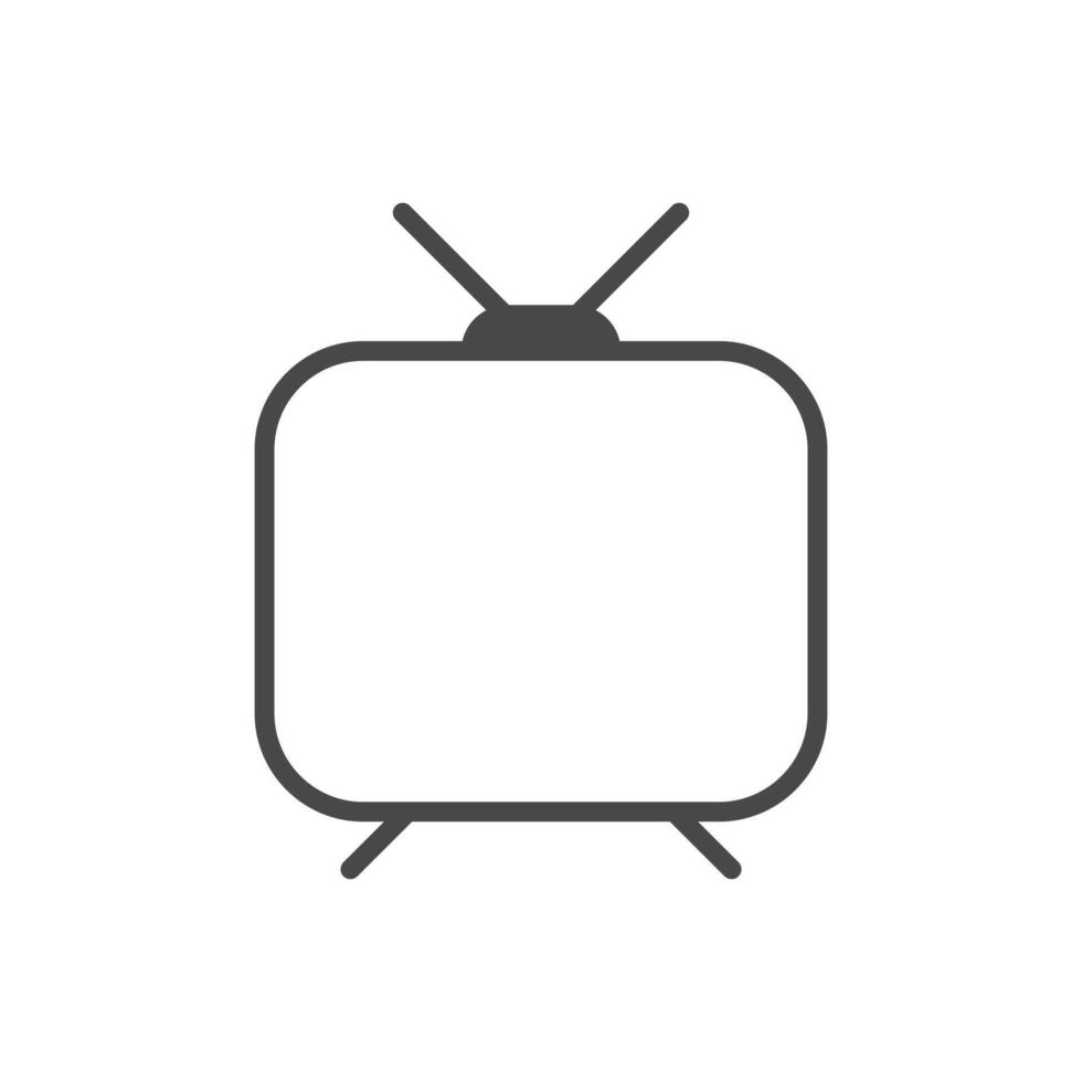 icono de tv en un estilo moderno y plano, símbolo de televisión para el diseño de sitios web, logotipo, aplicación, ui. vector