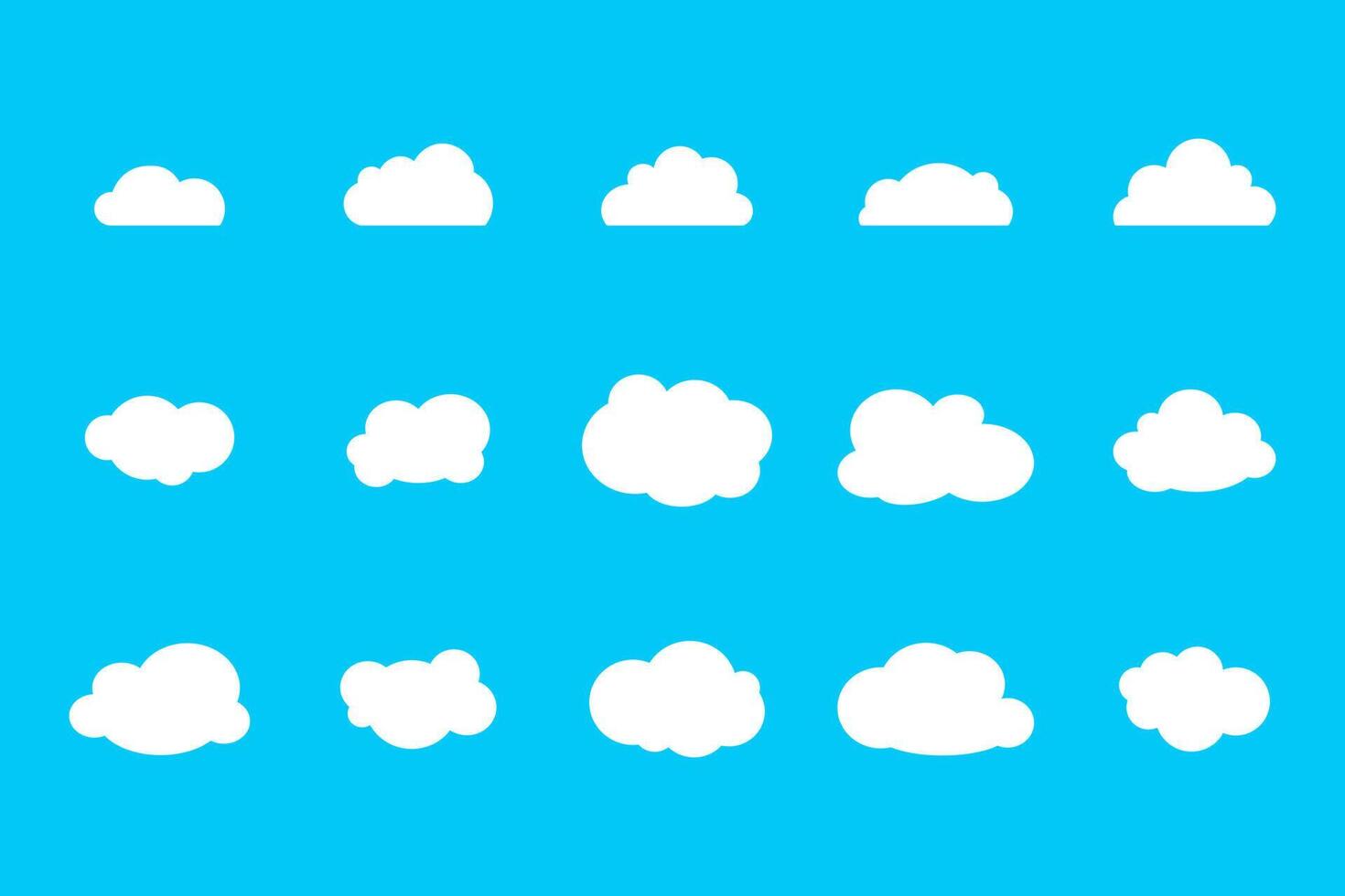 Set Cloud. Abstract black cloudy. vector illustration.
