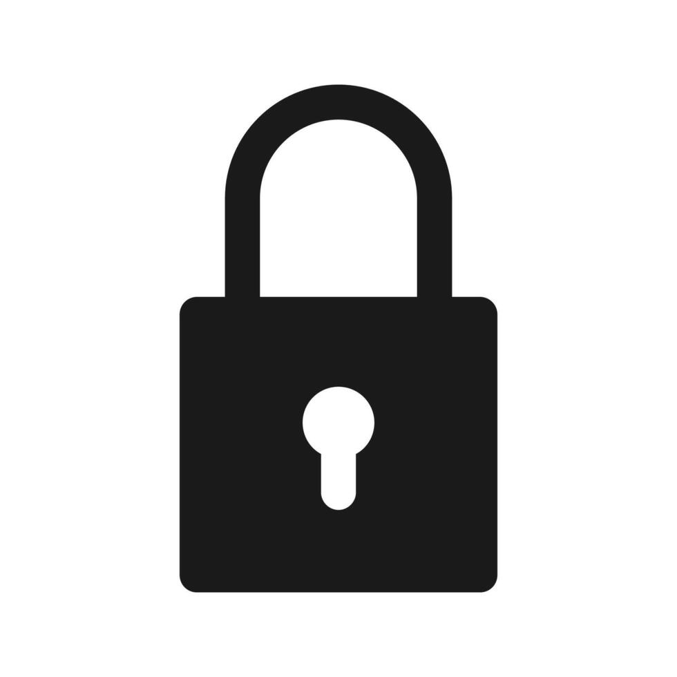 Lock icon trendy design color editable. vector illustration