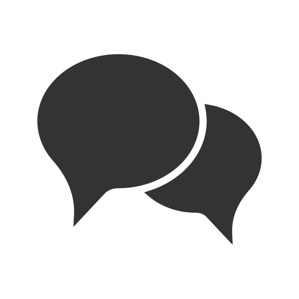 Bubble speech icon vector in trendy design