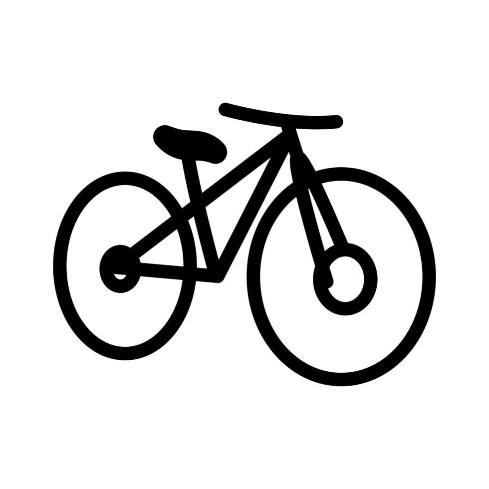 icono de bicicleta vector estilo plano diseño de moda. plantilla de logotipo