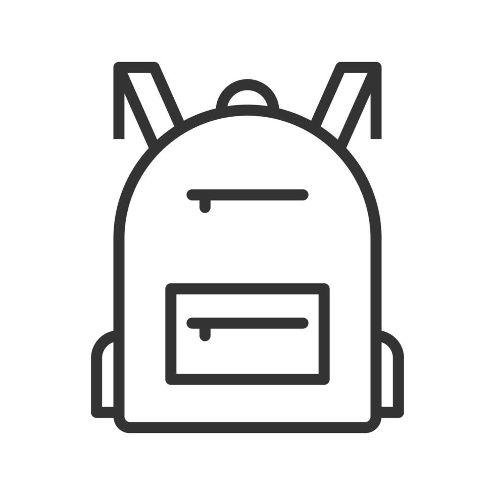 Backpack icon vector. Flat style. vector