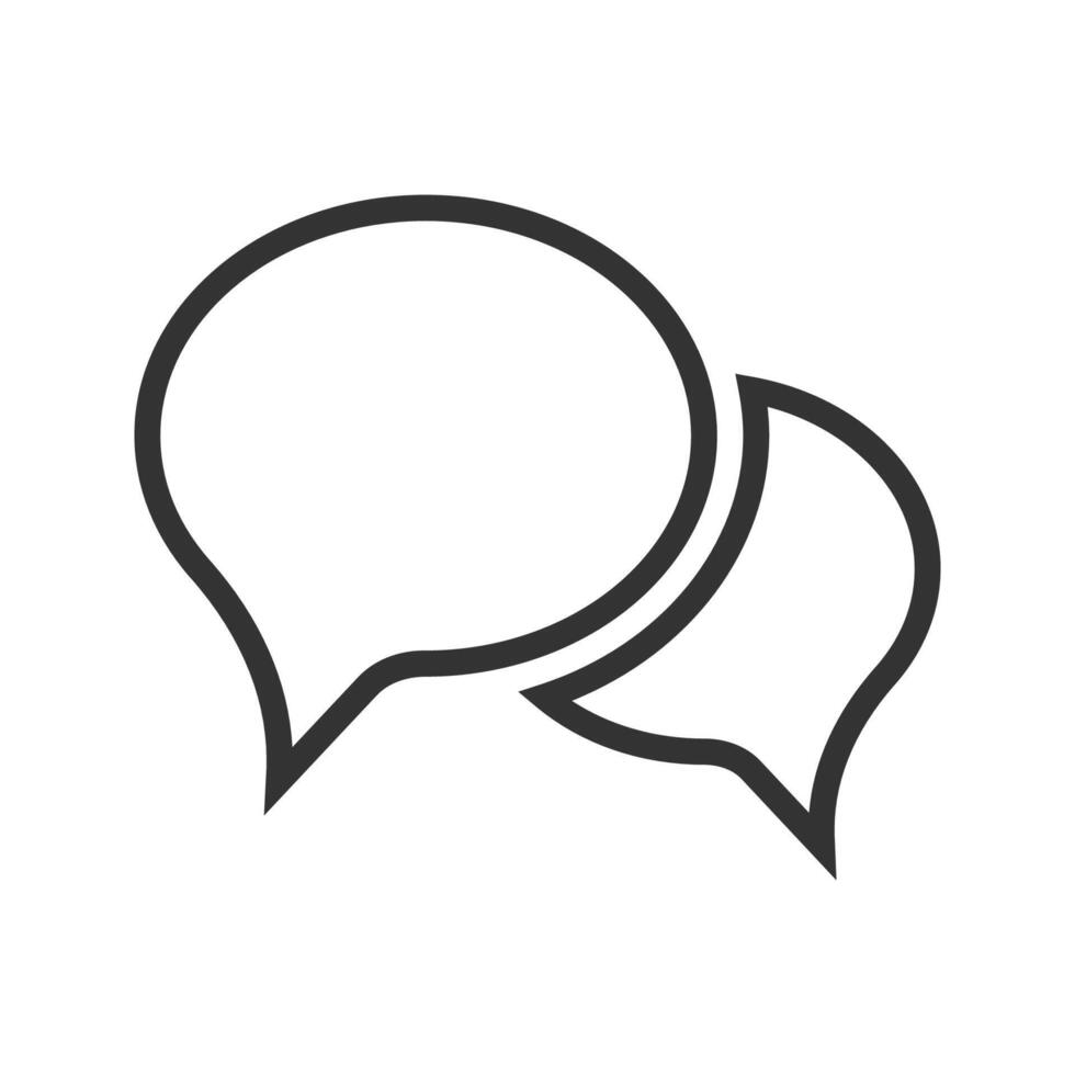 Bubble speech icon vector in trendy design