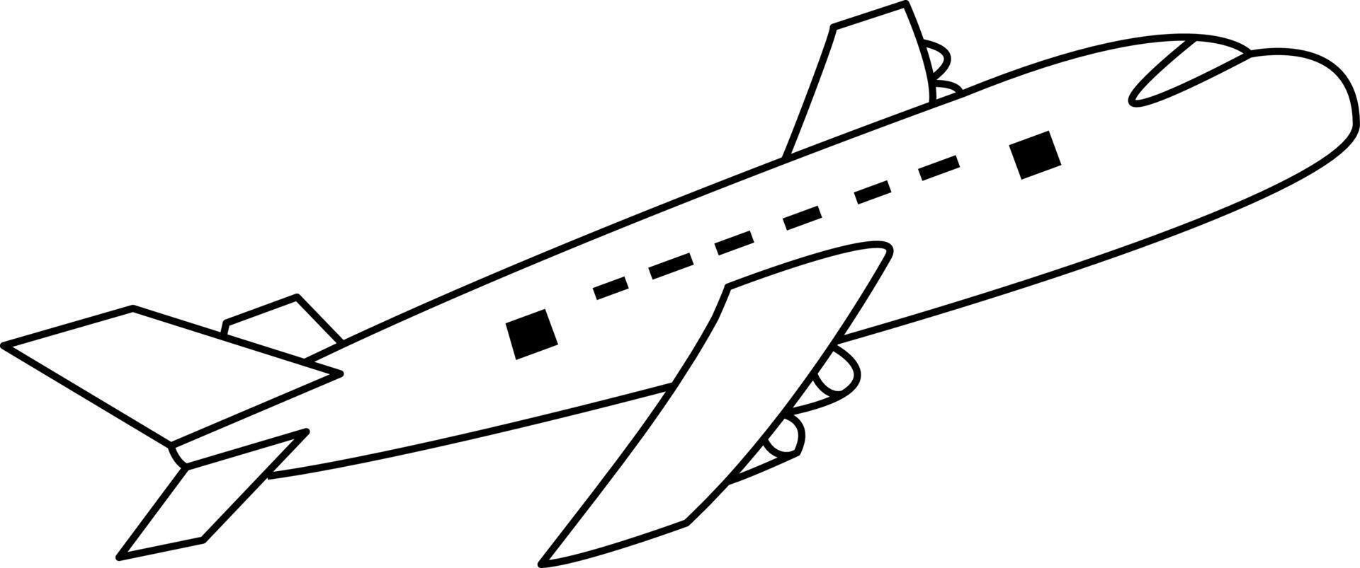 icono de vector de avión con fondo blanco