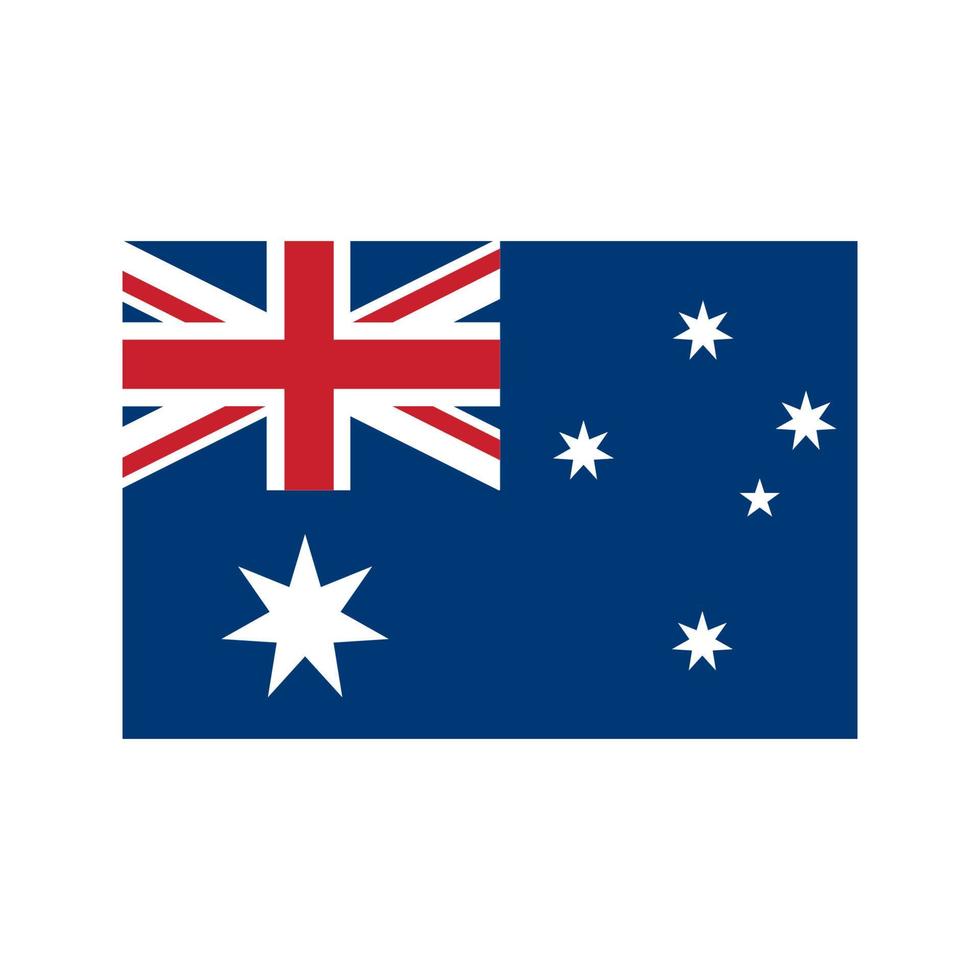 Australia flag - vector illustration on white background