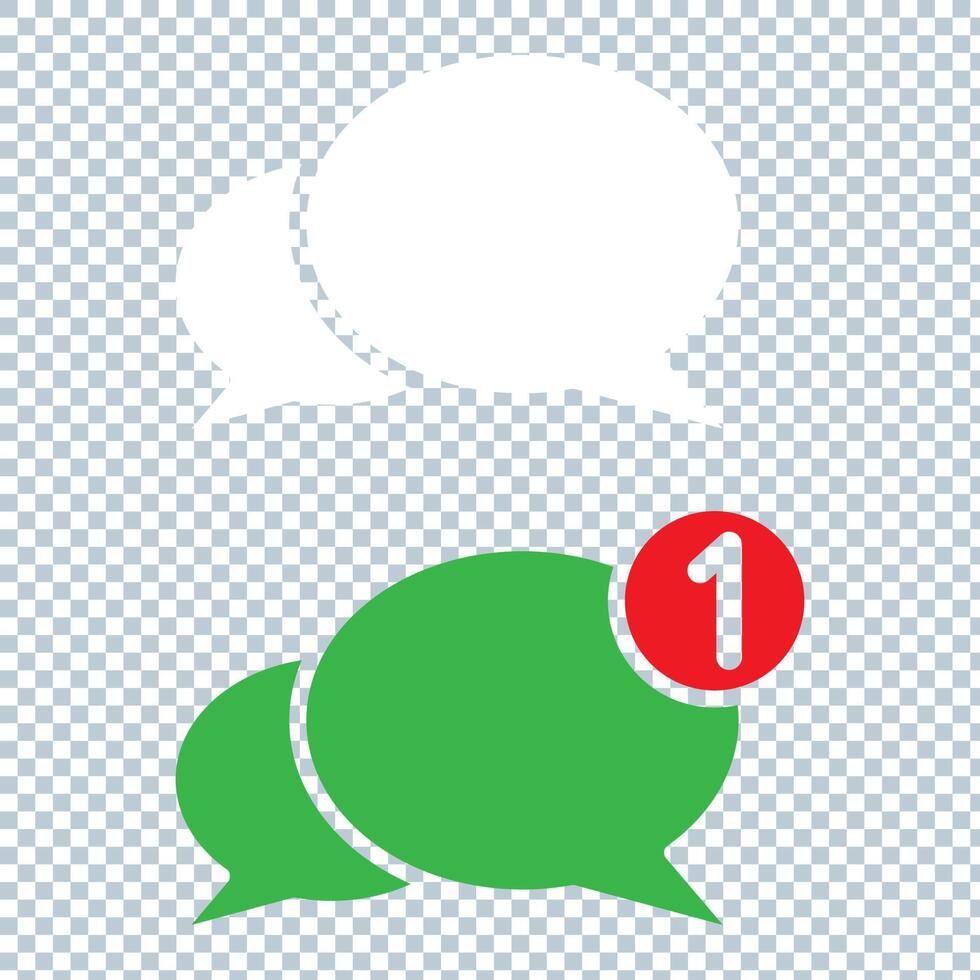 Bubble speech icon vector in trendy design