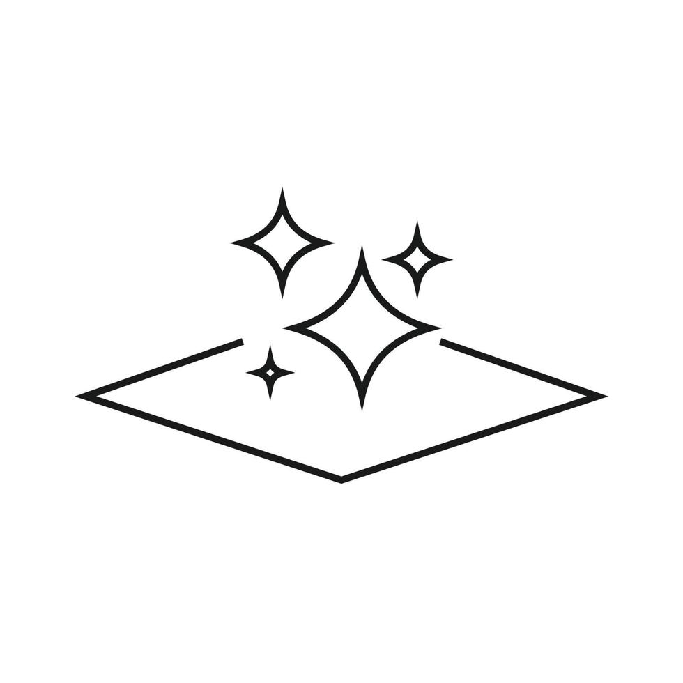 Clean surface icon vector illustration on white background