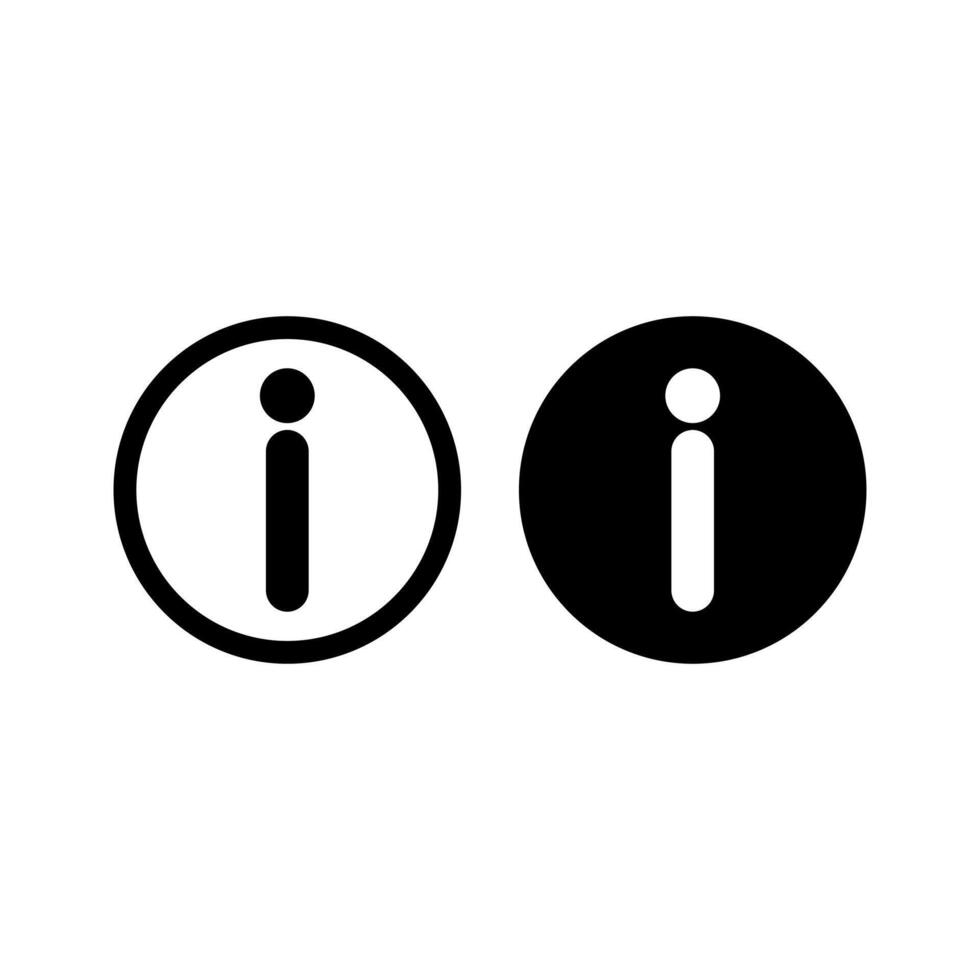 information icon - info symbol vector illustration on white background