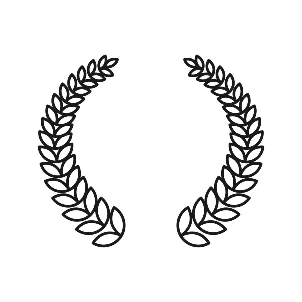 Farm wheat ears icon vector template.for organic eco business, agriculture, bakery, logo design. color editable
