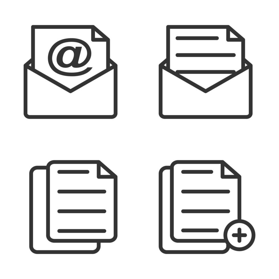 Mail envelope icon vector illustration on white background