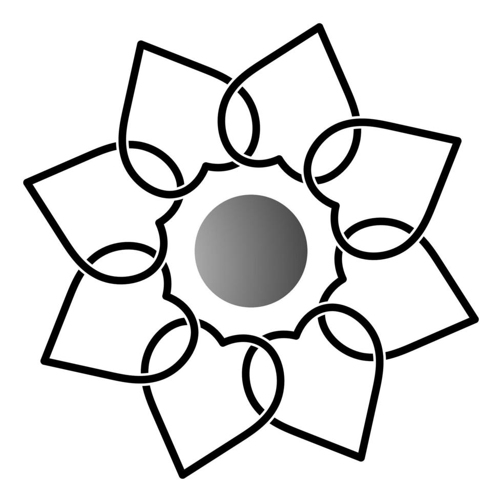 The best Flower icon vector