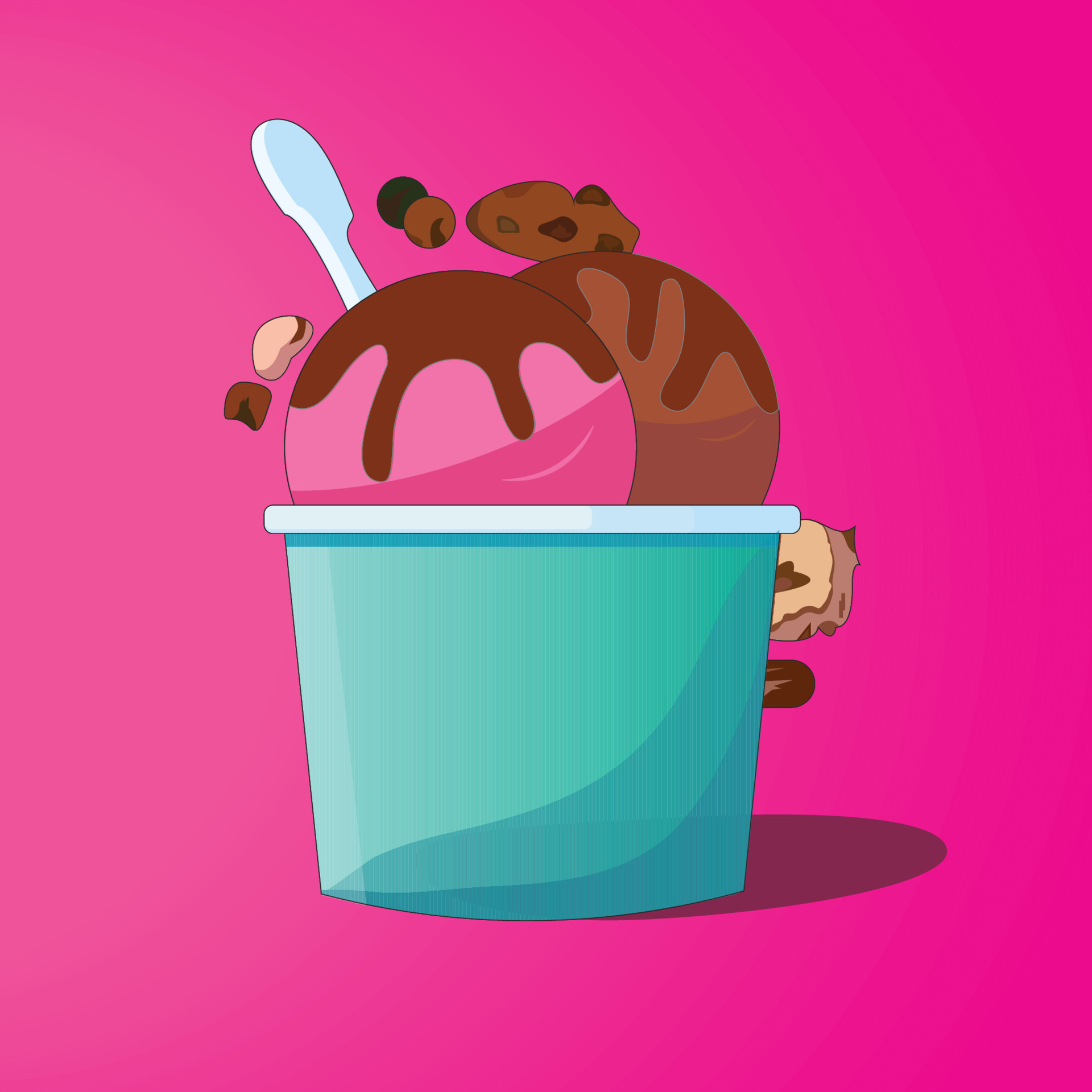 Ice cream Cup Vector 8442194 Vector Art at Vecteezy