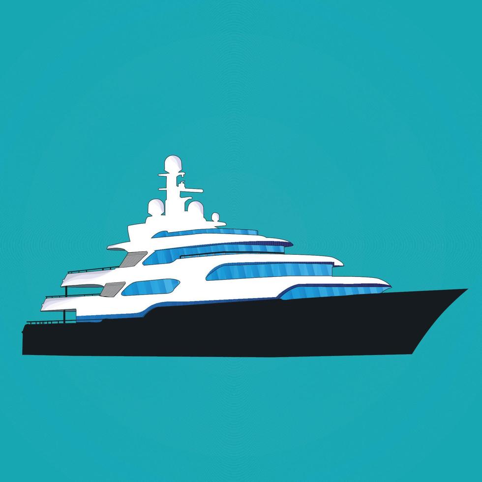 Luxury Boat Vector