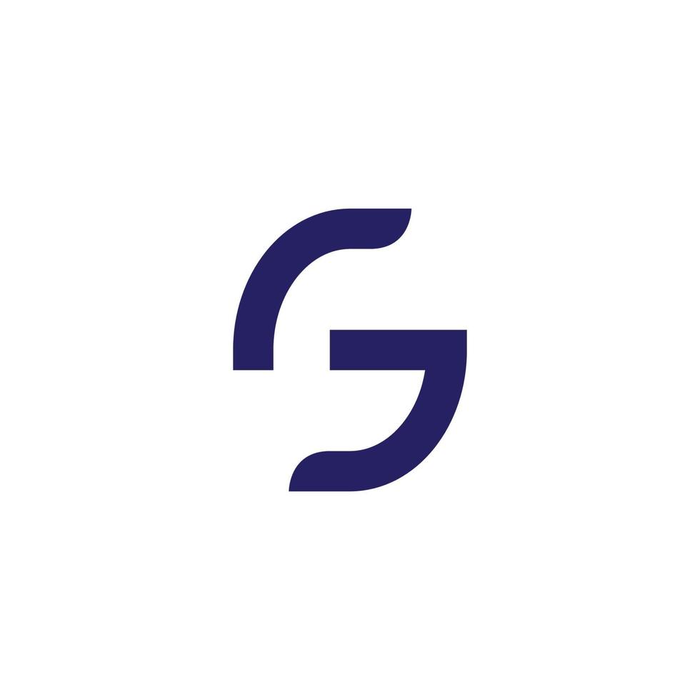 initials logo template G vector