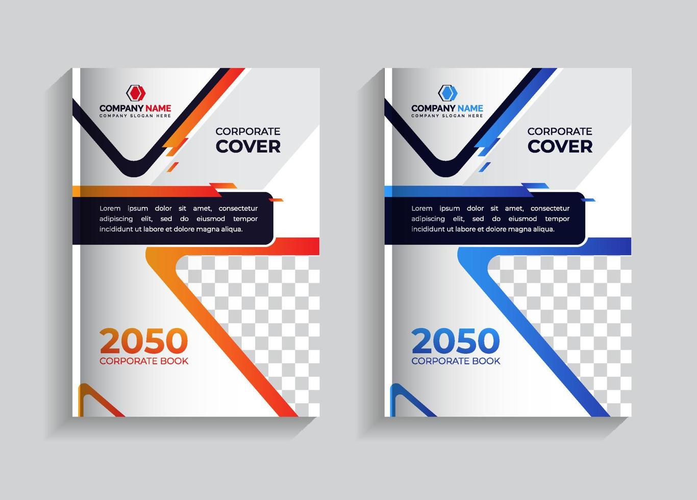 Corporate colorful business book cover design. annual report for corporate  business. social media post, web banner, social media cover, banner, poster, web media marketing, professional cover design. vector