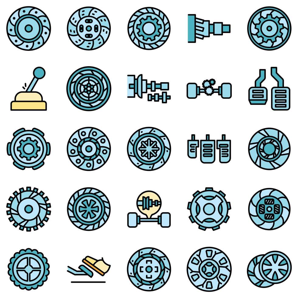 Clutch icon, outline style vector