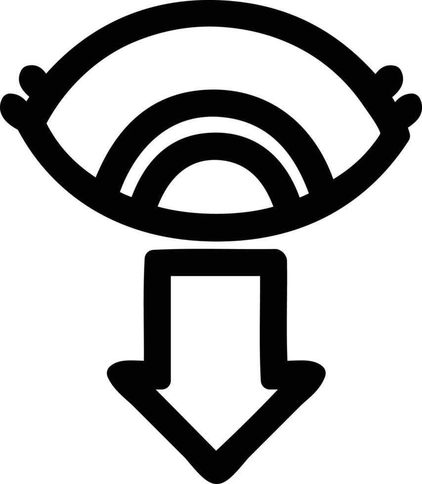 staring eye icon vector