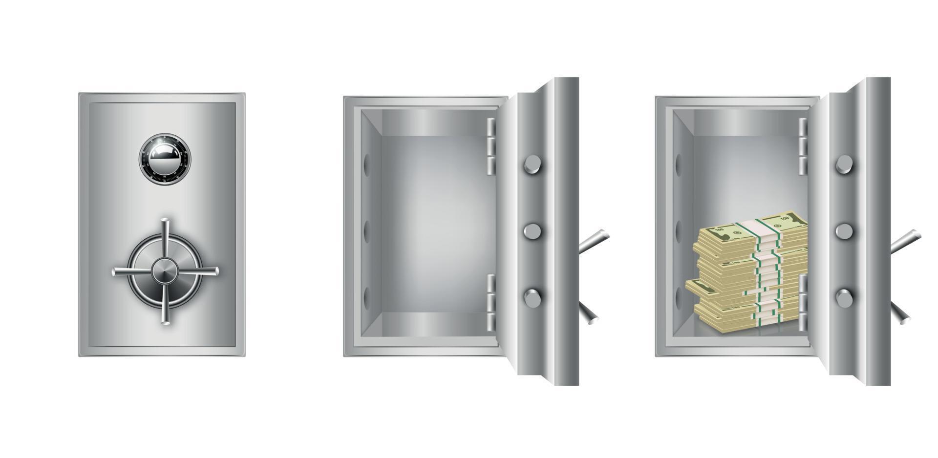 Bank Vault Set vector