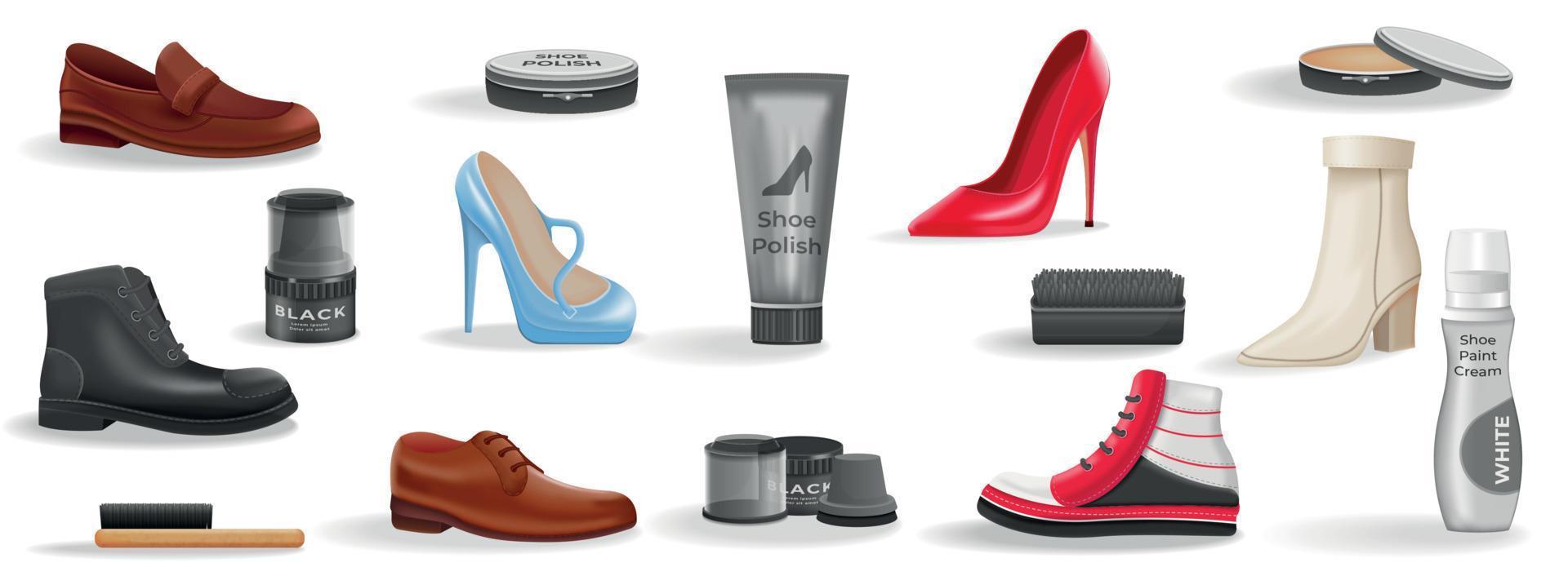 Shoe Care Set vector