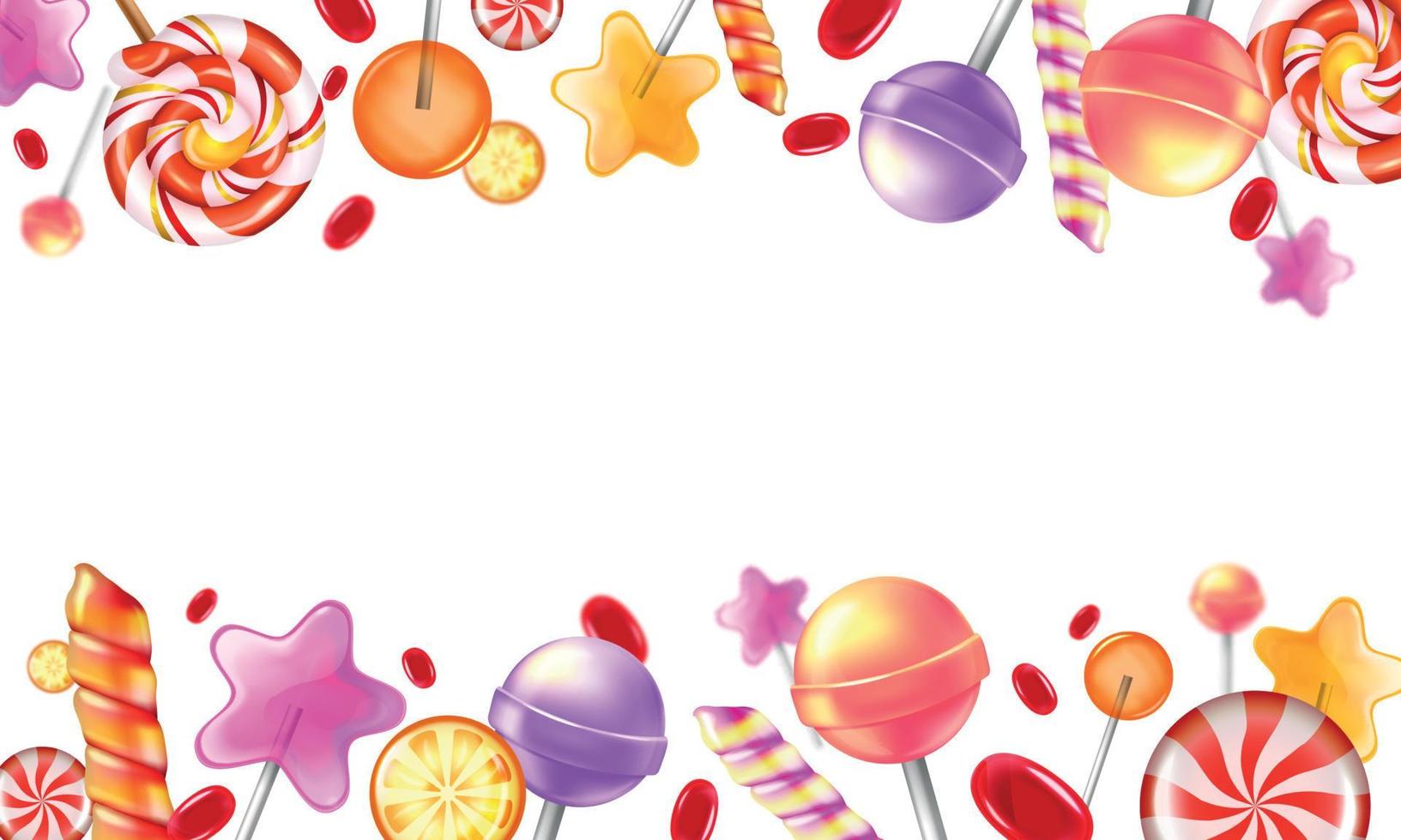 Realistic Sweets Background vector
