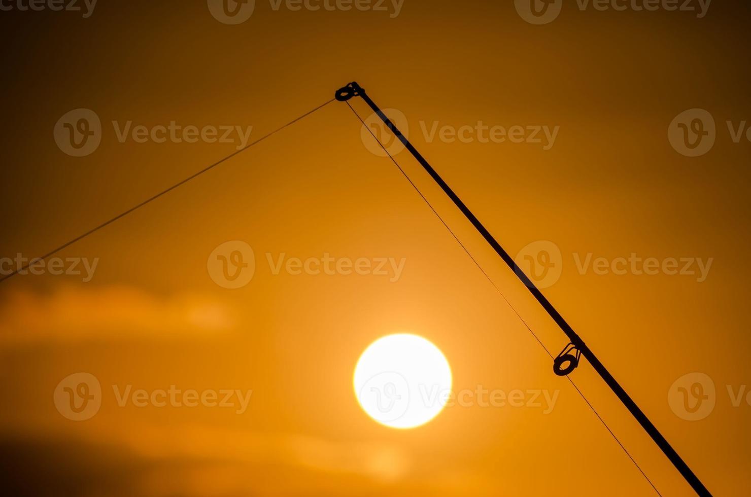 Fisherman Fishing Rod Silhouette photo