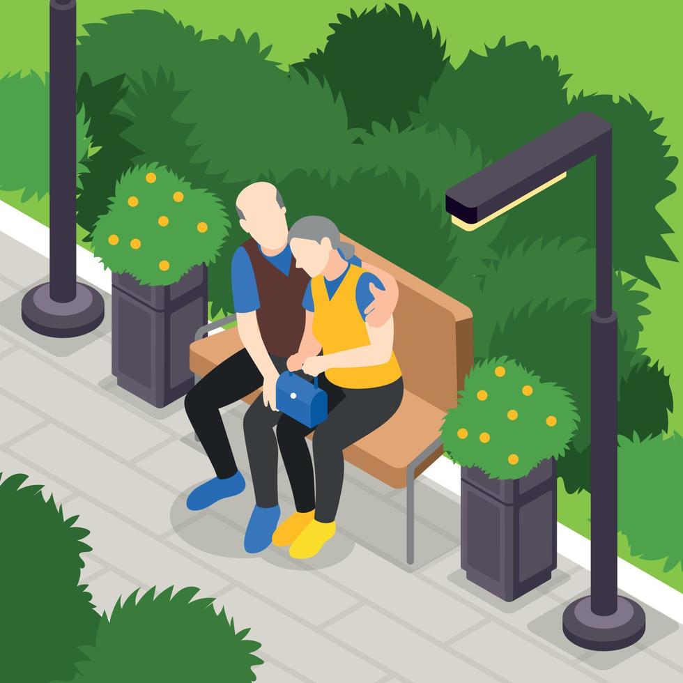 Empathy Characters Isometric Background vector