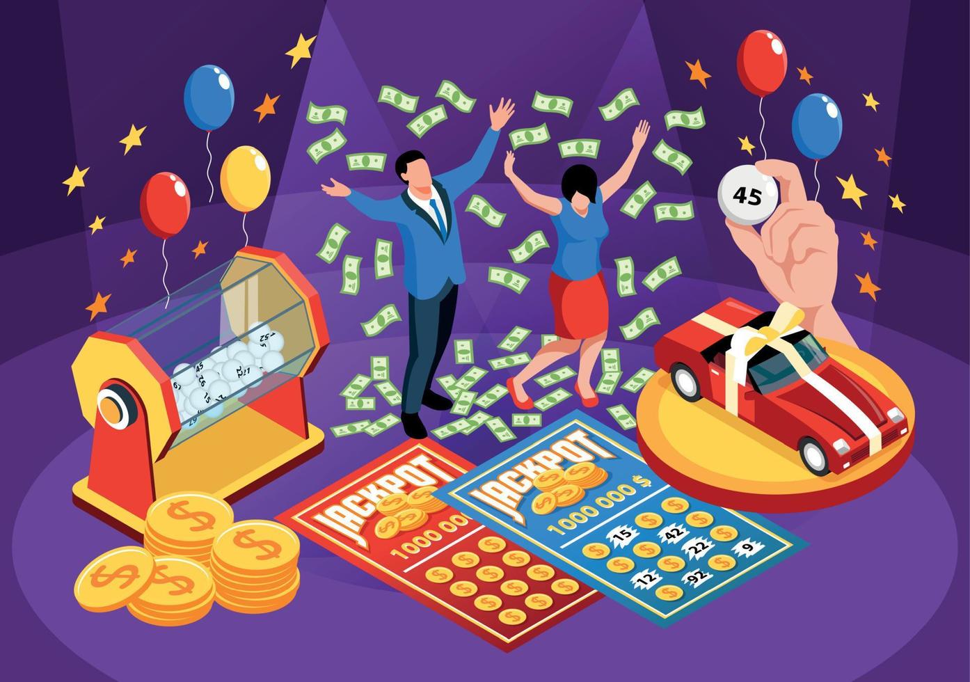 Isometric Lottery Winning vector