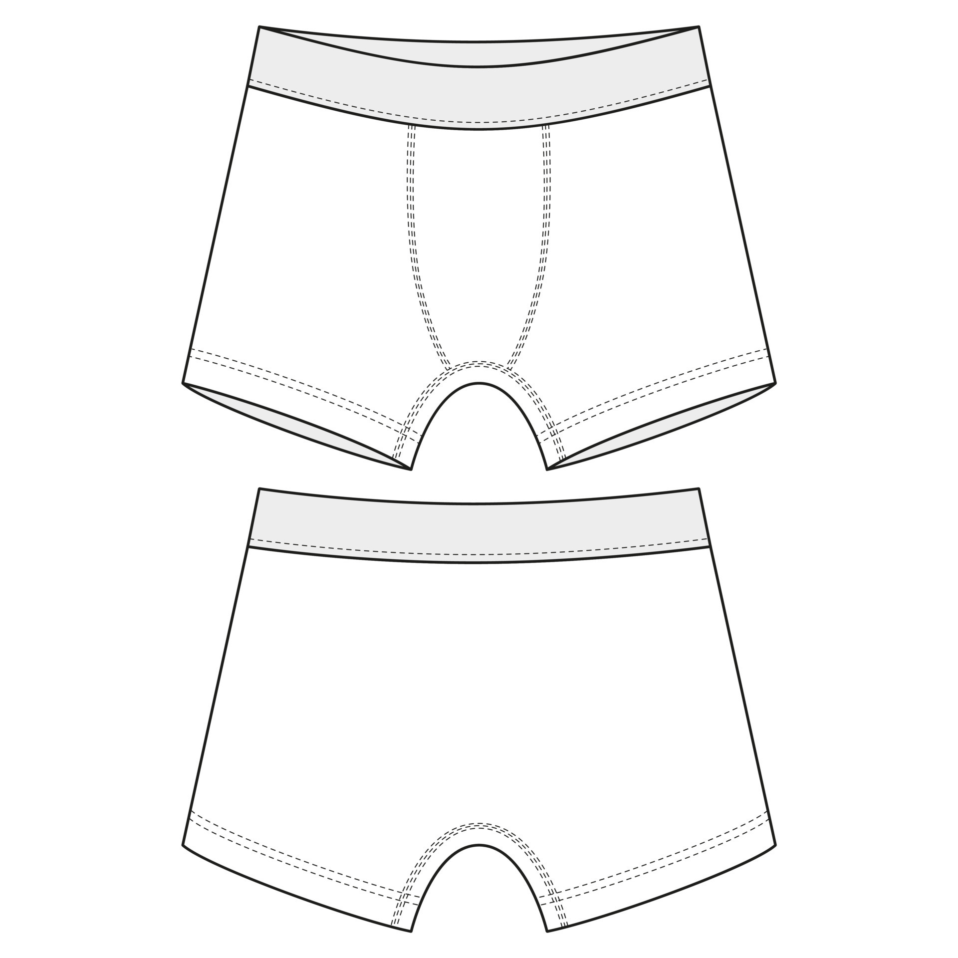 Technical sketch children's boxer shorts underwear Men underpants ...
