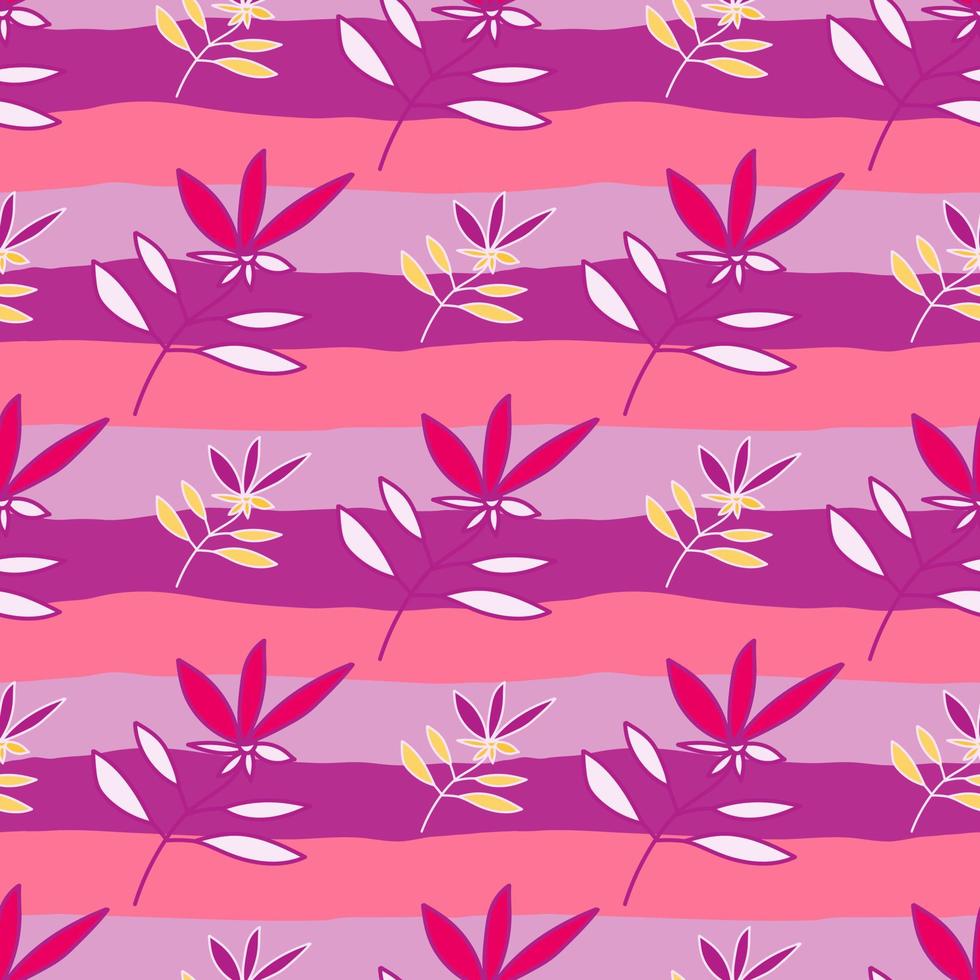 Premium Vector  Bright seamless marijuana pattern black background with  check and pink tones cannabis leaves
