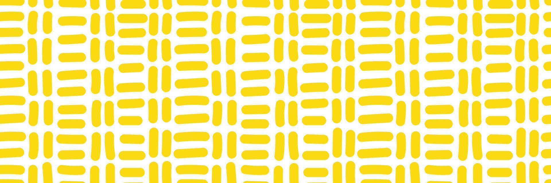 Hand drawn broken line endless wallpaper. Doodle dash lines seamless pattern. Dashes motif. vector