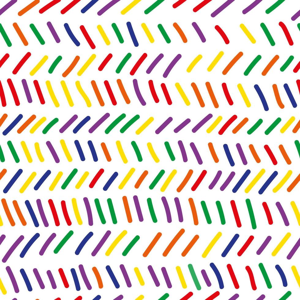 Hand drawn broken line endless wallpaper. Doodle zig zag lines seamless pattern. vector
