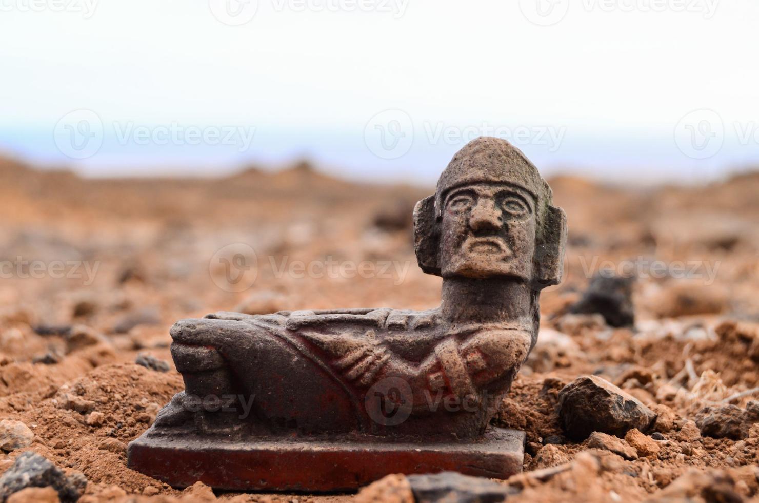 Ancient Maya Statue photo