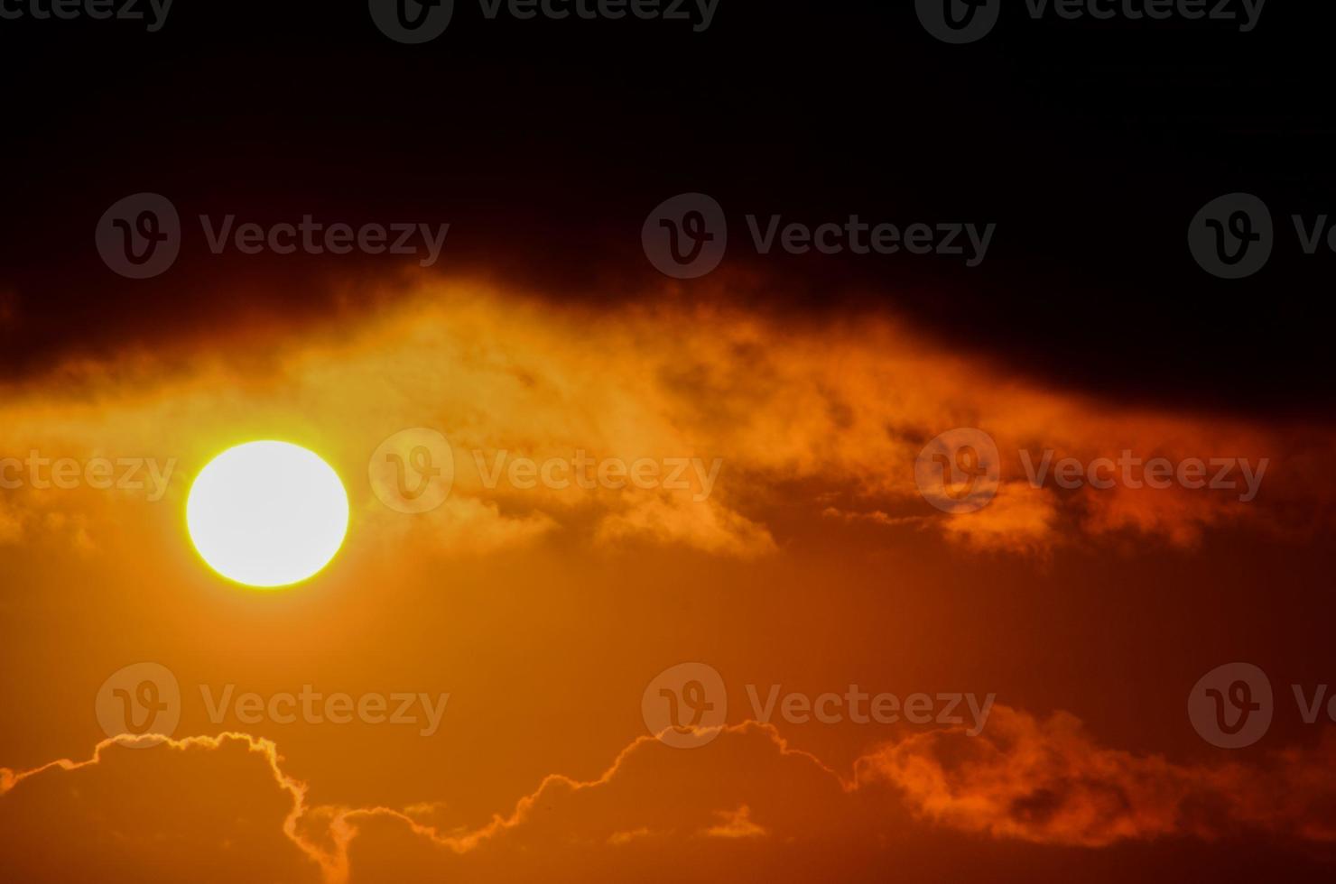 Orange sunset view photo