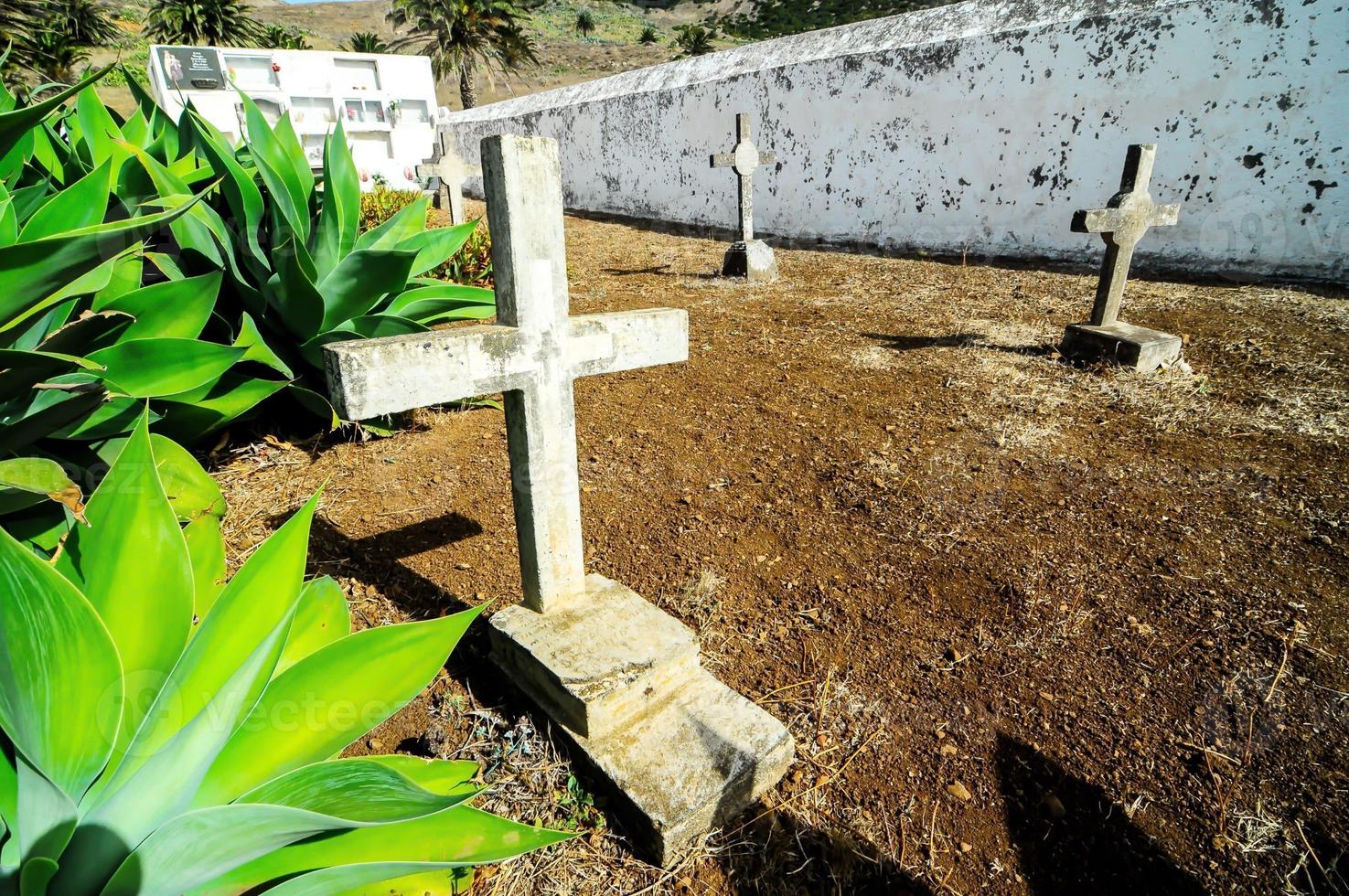 Typical Spanish Mediterrean Cemetery photo