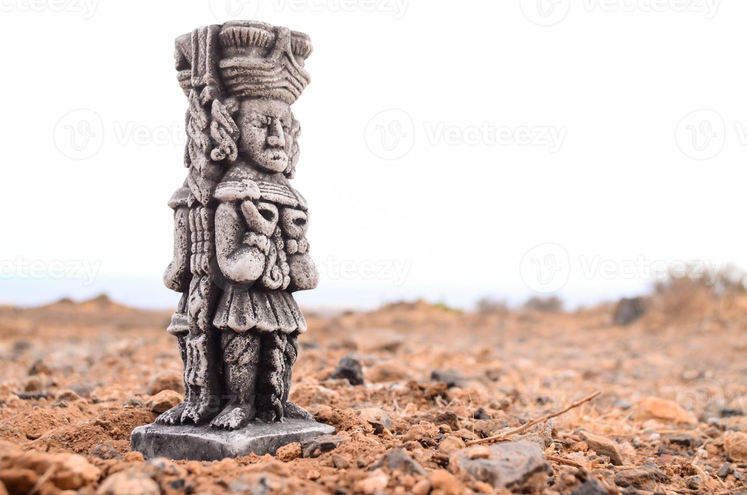 Ancient Maya Statue photo