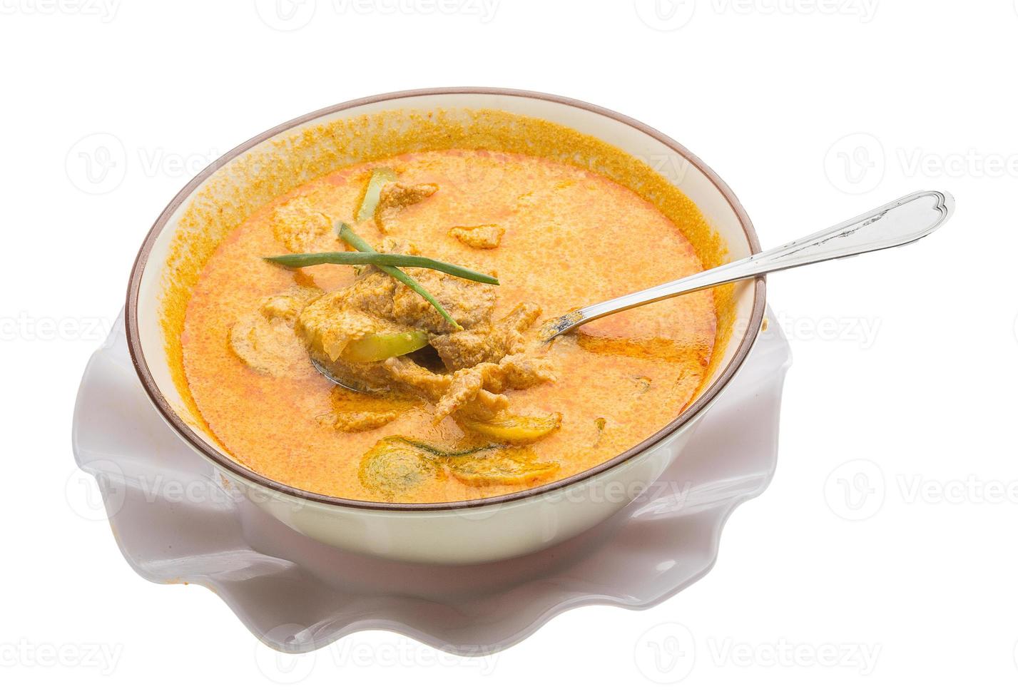 Red curry with pork photo