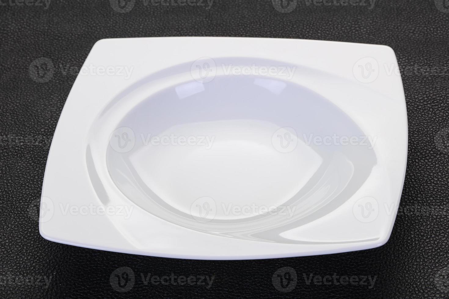 Empty white plate photo