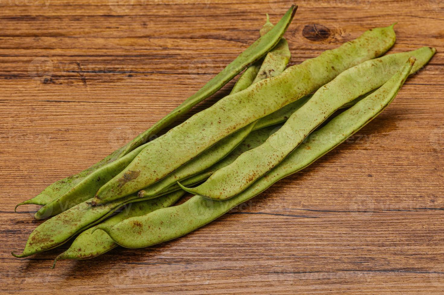 Green bean heap for cooking photo