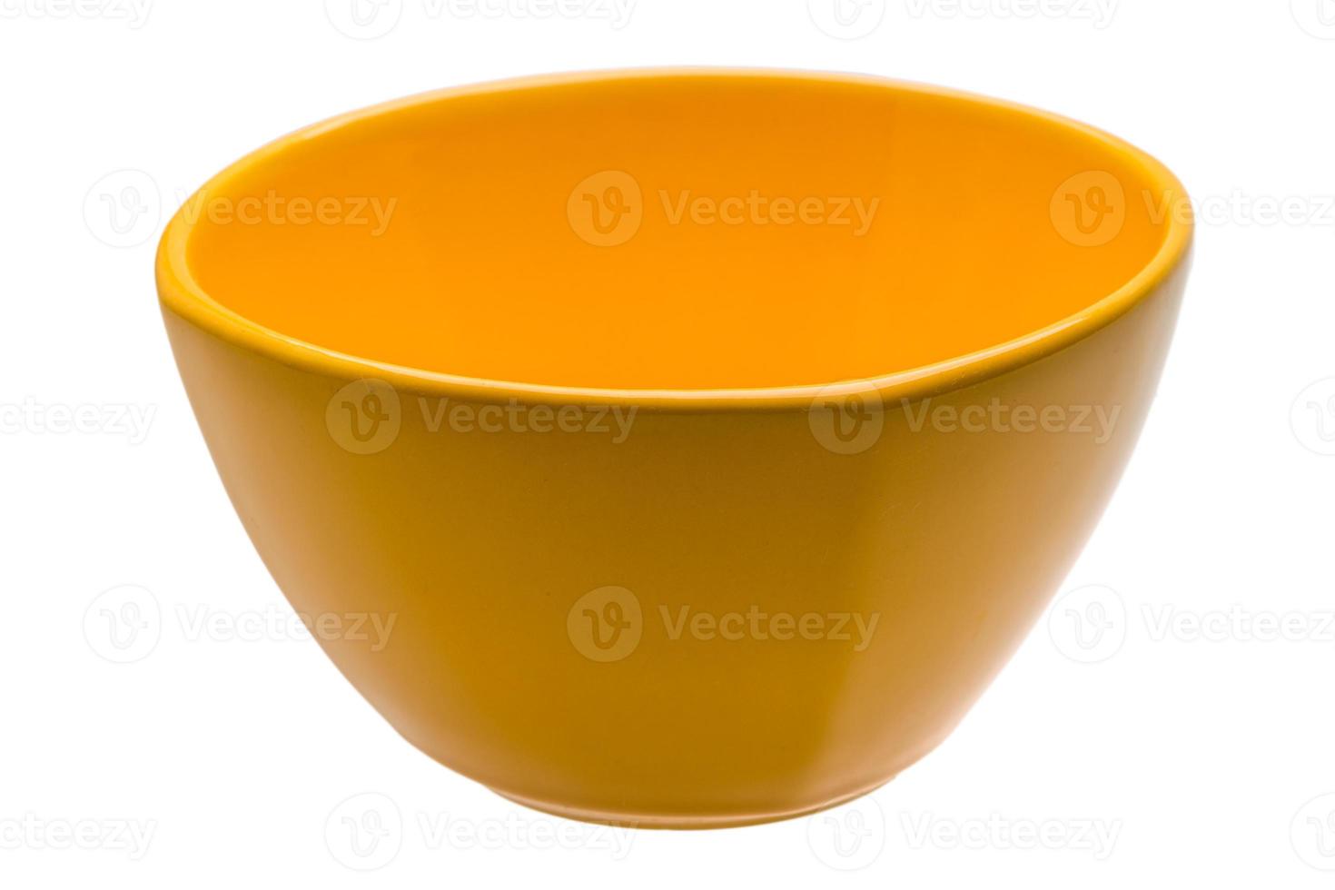 Yellow empty bowl photo