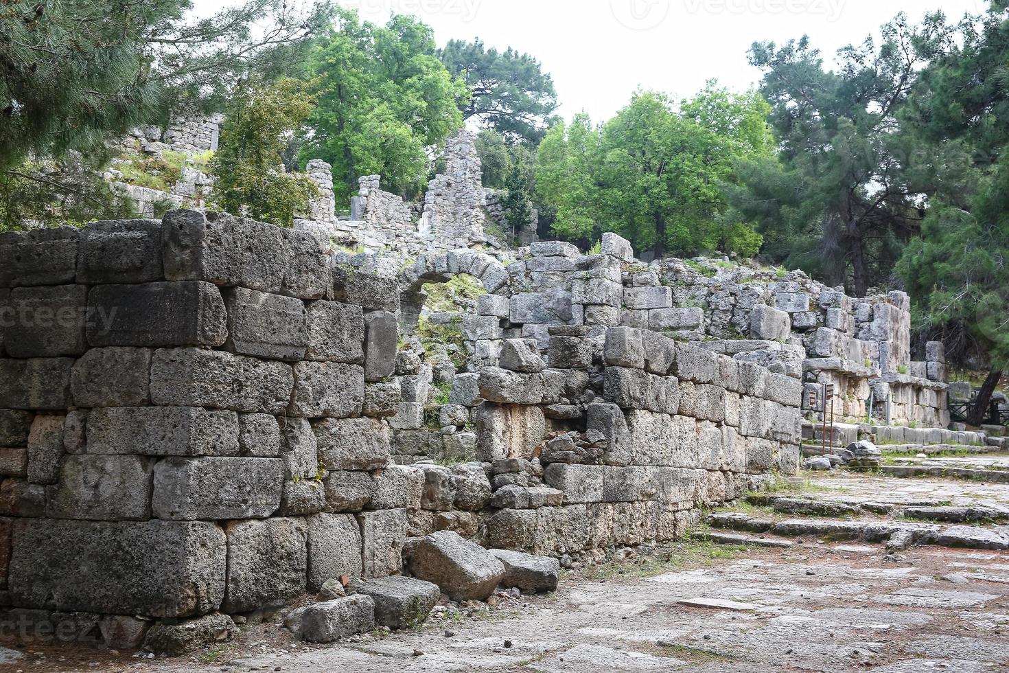 Phaselis ruins in Turkey photo