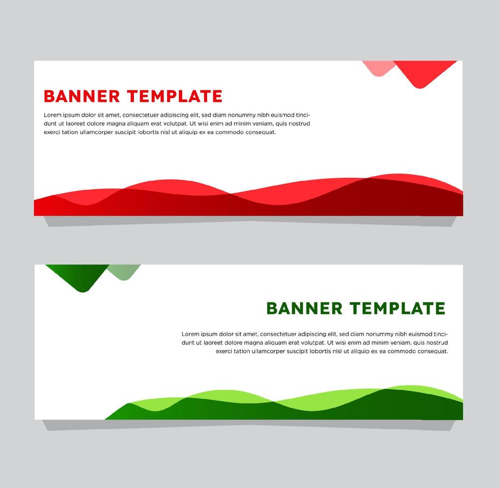 Colorful Banner Template vector