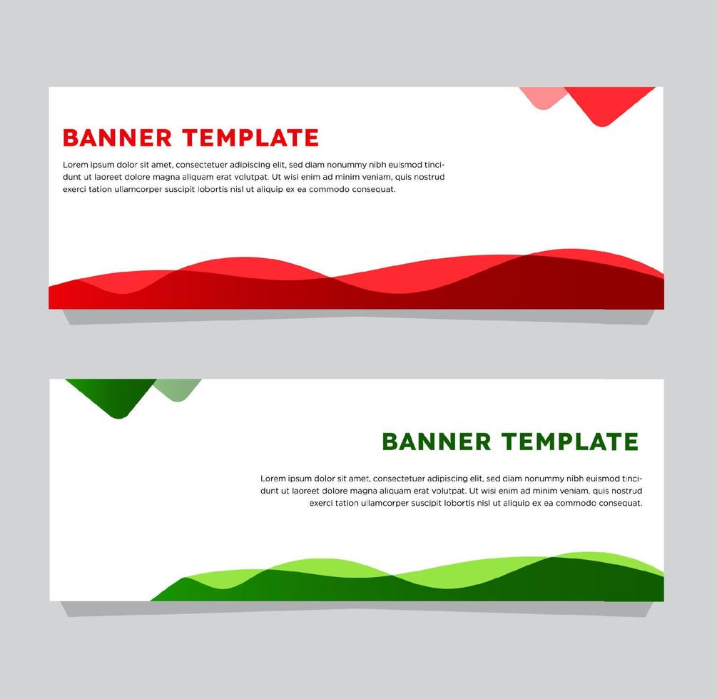 plantilla de banner colorido vector