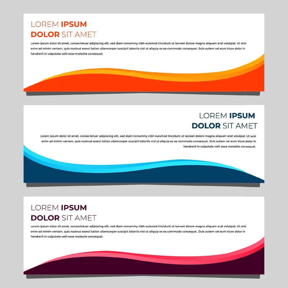 Colorful Banner Template vector
