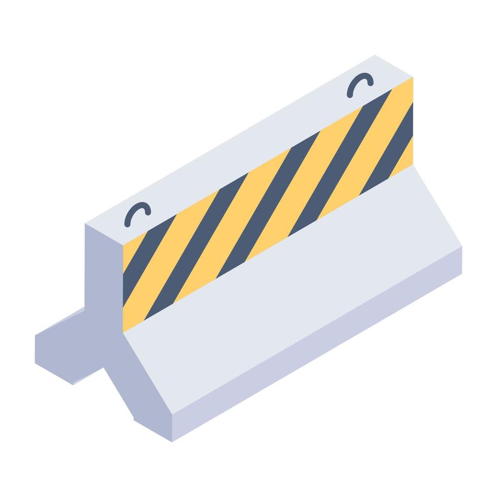 A vector design of construction barrier