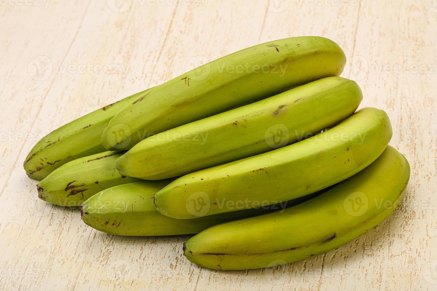Green sweet tasty banana heap photo