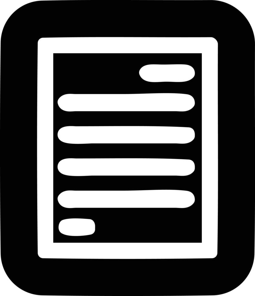 official document icon vector