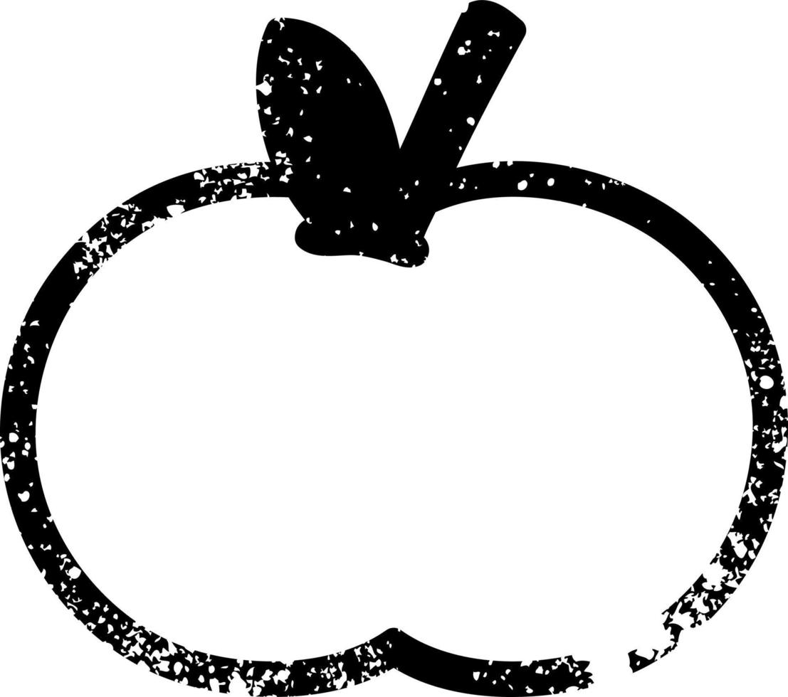 icono de manzana orgánica vector